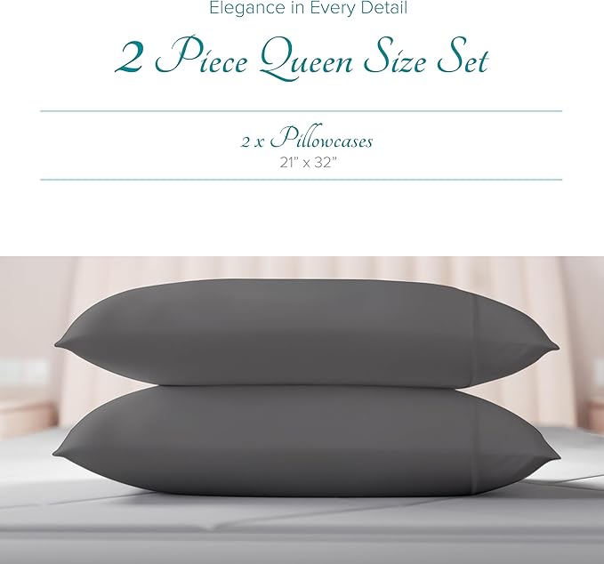 Linen Cooling Pillowcase Set - Queen - 2 Piece