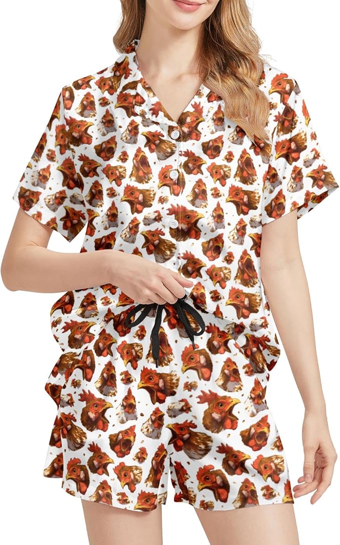 Women's Pajama Set - Short Sleeve - 2 Piece