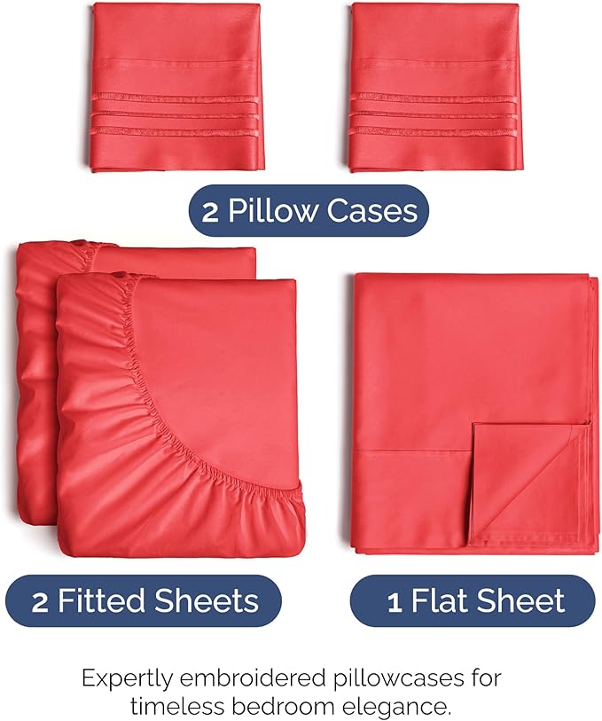 Cooling Bed Sheet Set - Split King - 5 Piece