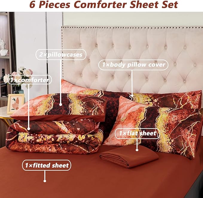 Comforter Set - Queen - 6 Piece