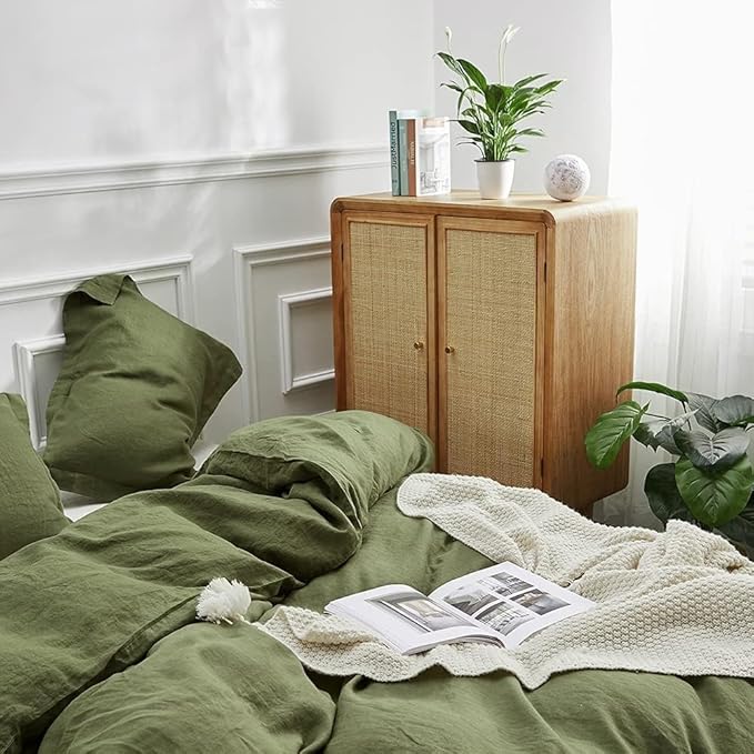 Linen Duvet Cover Set - Full - 3 Piece