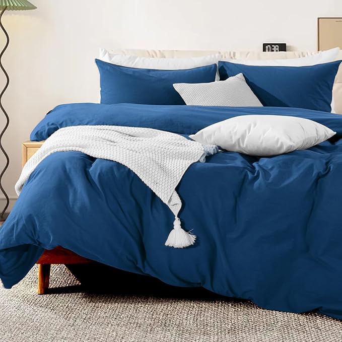 Linen Duvet Cover Set - Full - 3 Piece