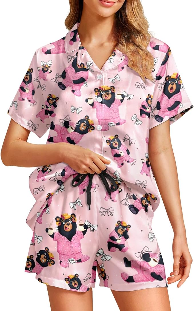 Women's Pajama Set - Short Sleeve - 2 Piece