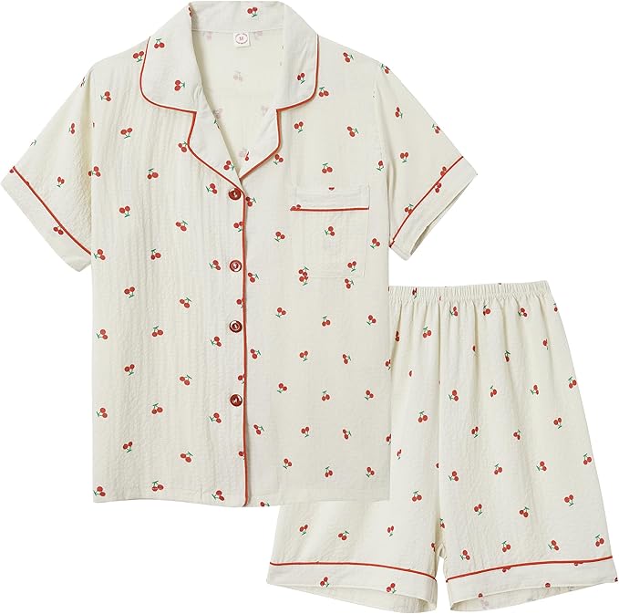 Shorts Pajama Set - Short Sleeve - 2 Piece