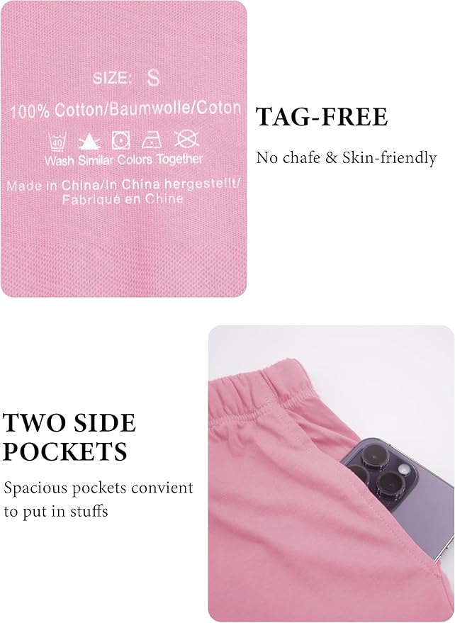 Women's 100% Cotton Capri Pajama Set - Short Sleeve - 2 Piece