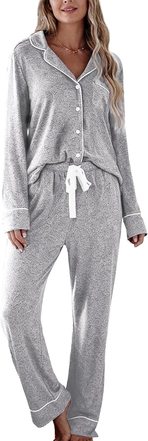 Women's Pants Pajama Set - Long Sleeve - 2 Piece