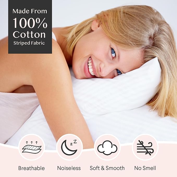 100% Cotton Pillow Protector - 2 Pack