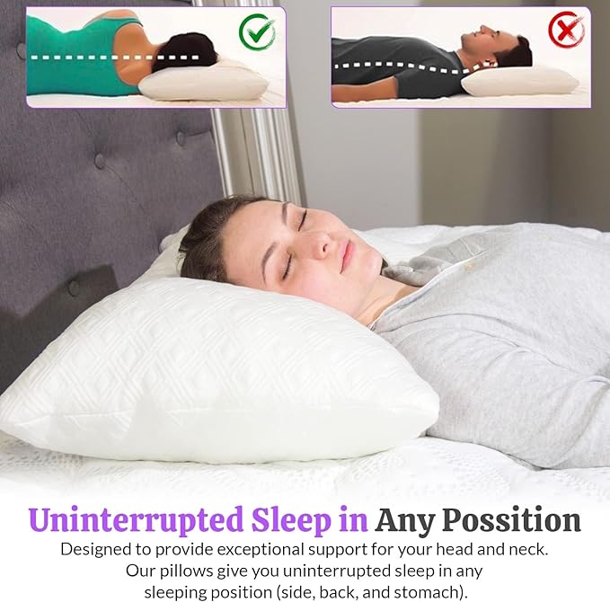 Bamboo Cooling Bed Pillow - Queen