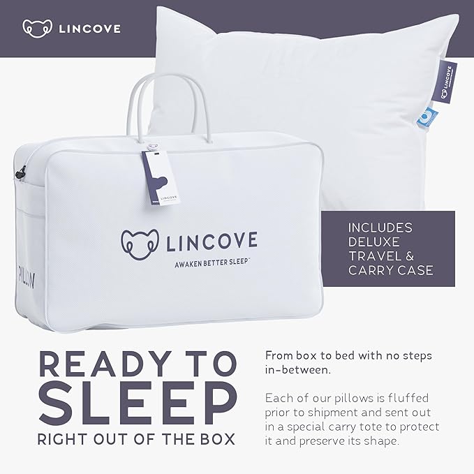 100% Cotton Bed Pillow - King - 2 Pack