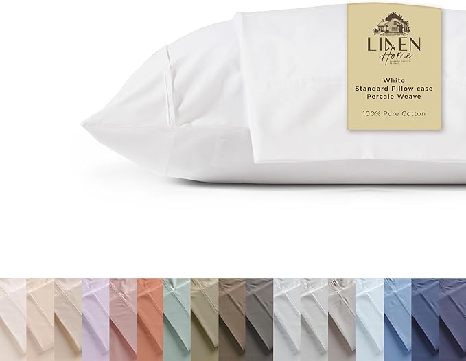 100% Cotton Pillowcase Set - Queen - 2 Piece