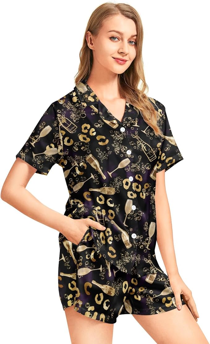 Women's Pajama Set - Short Sleeve - 2 Piece