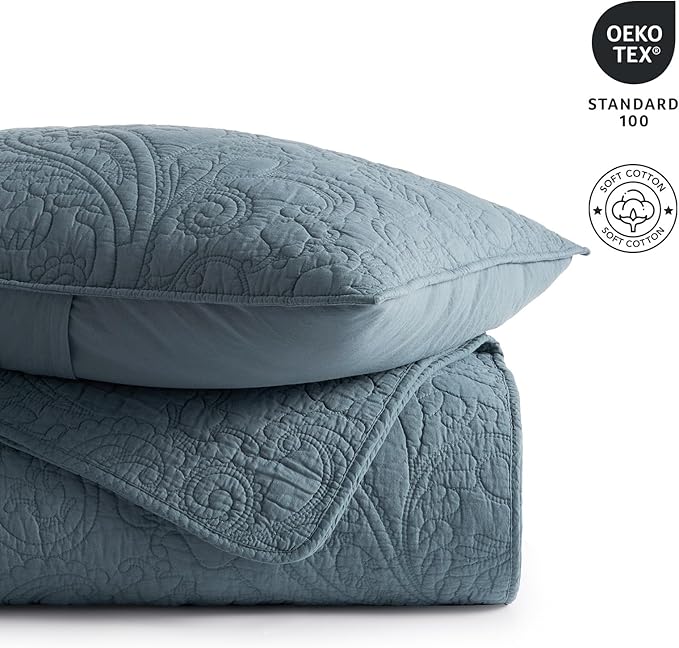 100% Cotton Quilt Set - Queen - 3 Piece
