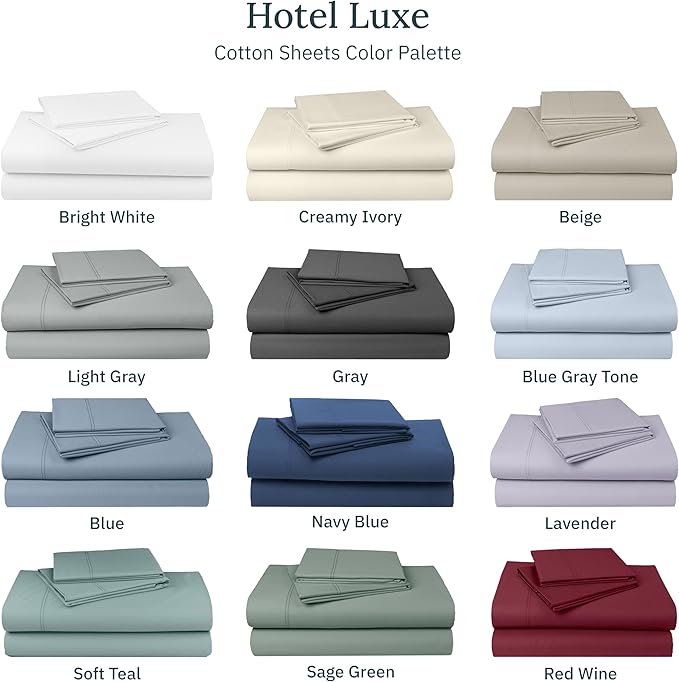 100% Cotton Pillowcase Set - Queen - 2 Piece