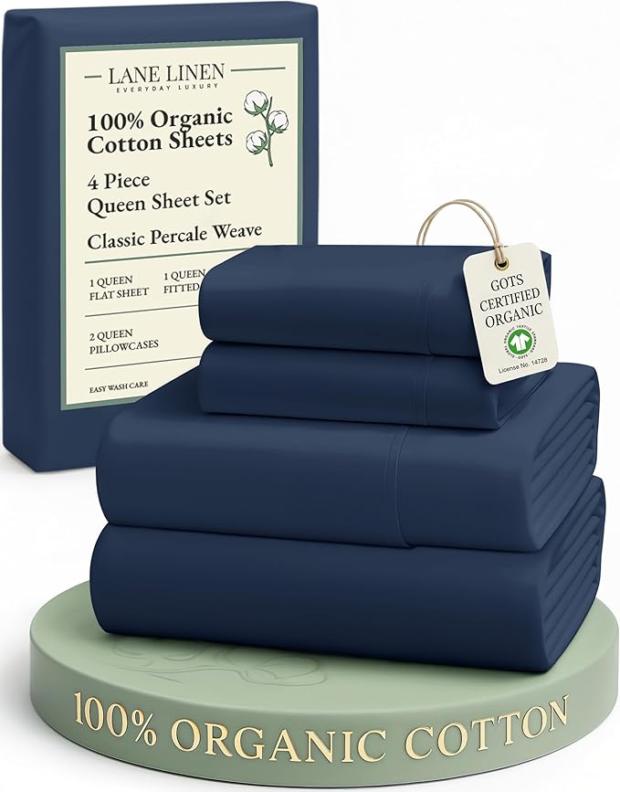 Linen Cooling Bed Sheet Set - Queen - 4 Piece