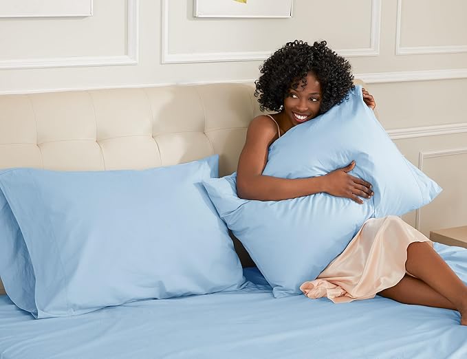 100% Cotton Pillowcase Set - King - 20 x 40 in - 2 Piece