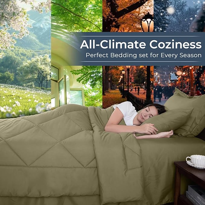 Comforter Set - Queen - 7 Piece