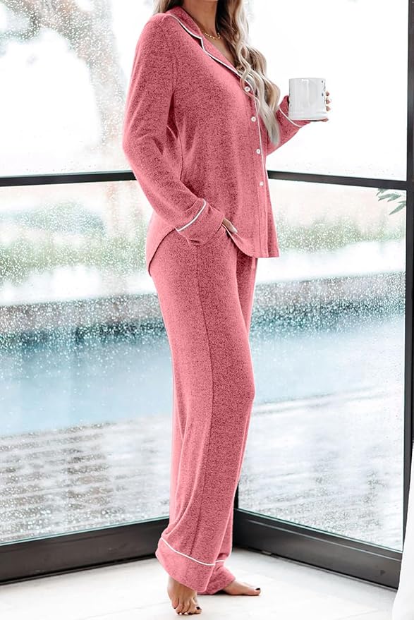 Women's Pajama Set - Long Sleeve - 2 Piece