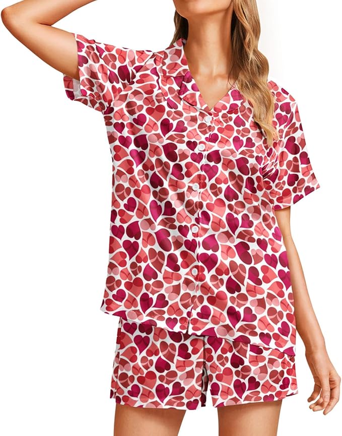 Women's Pajama Set - Short Sleeve - 2 Piece