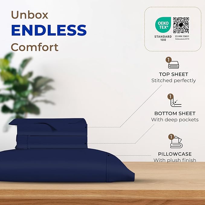 Cooling Bed Sheet Set - Twin XL - 3 Piece