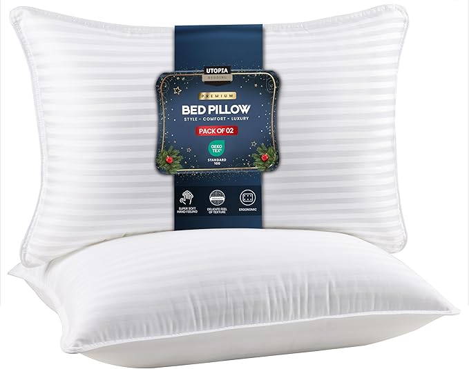 Down Alternative Cooling Bed Pillow - Queen - 2 Piece
