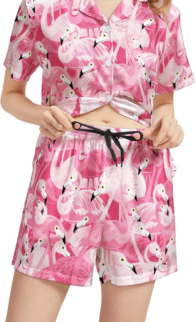 Women's Pajama Set - Short Sleeve - 2 Piece