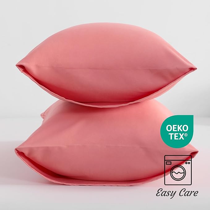 Microfiber Pillowcase Set - Queen - 20 x 30 in - 2 Pack - 2 Piece