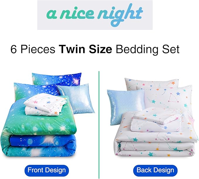 Comforter Set - Twin - 6 Piece
