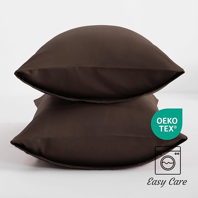 Microfiber Pillowcase Set - Standard - 20 x 26 in - 2 Pack - 2 Piece
