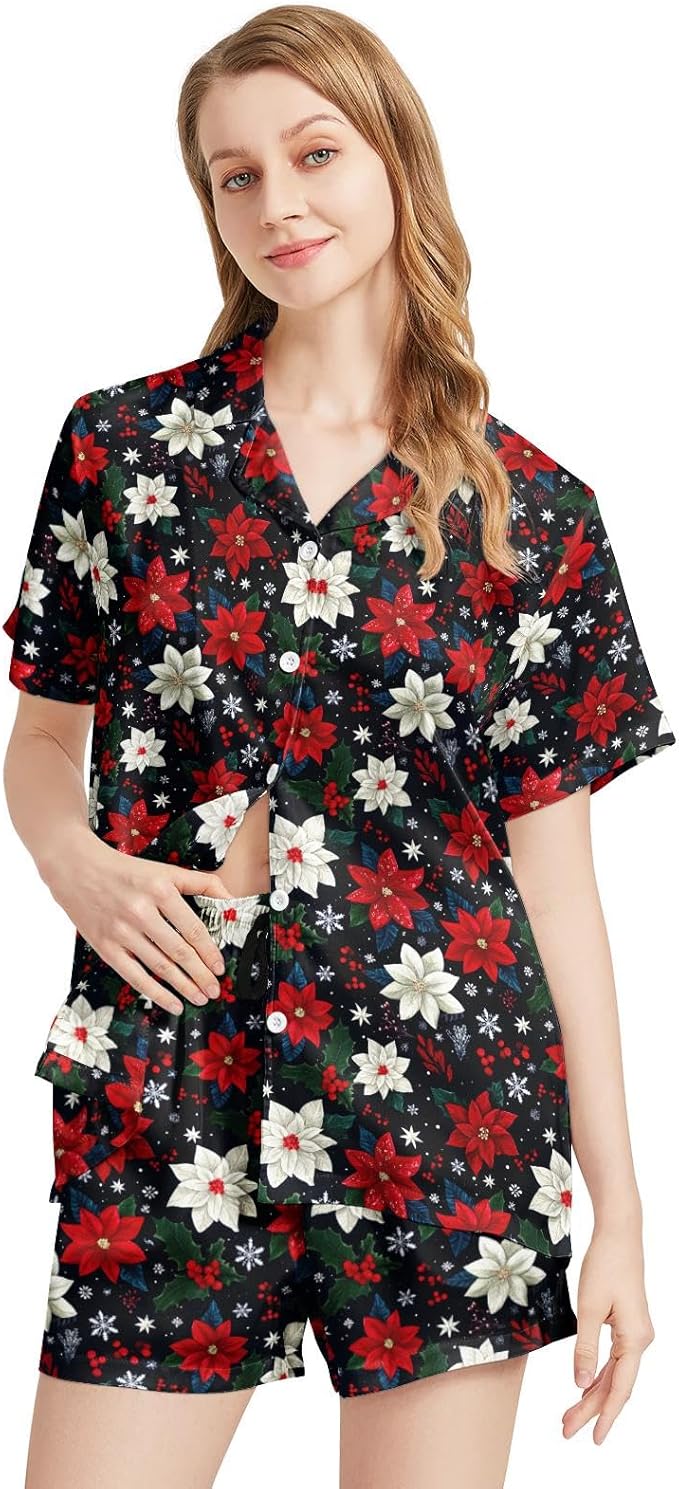 Women's Pajama Set - Short Sleeve - 2 Piece