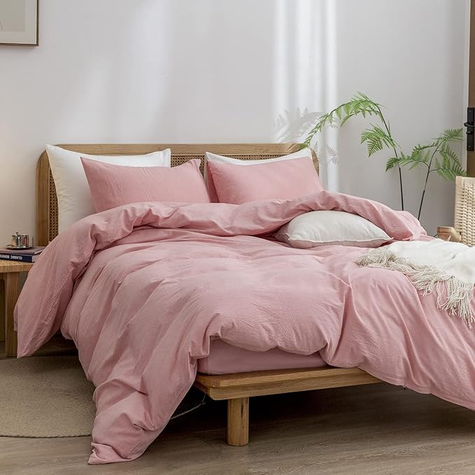 Linen Duvet Cover Set - King - 3 Piece