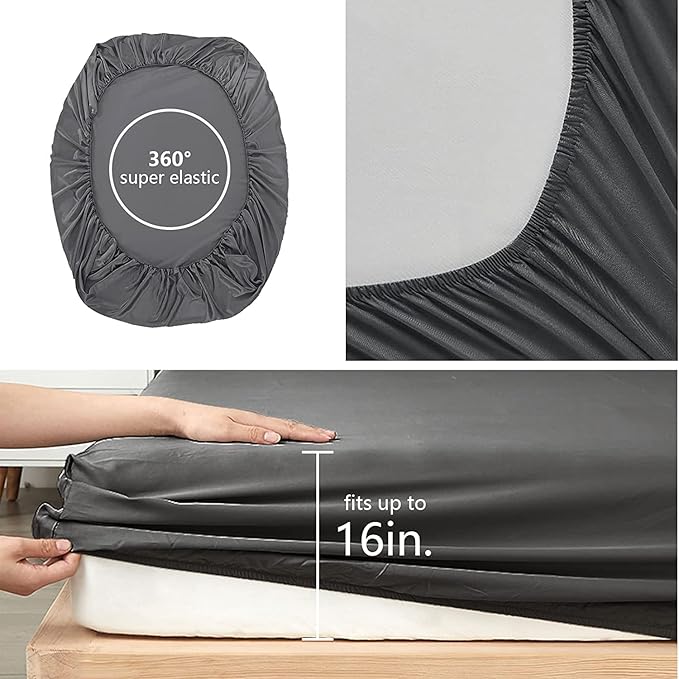 Microfiber Comforter Set - Queen - 6 Piece