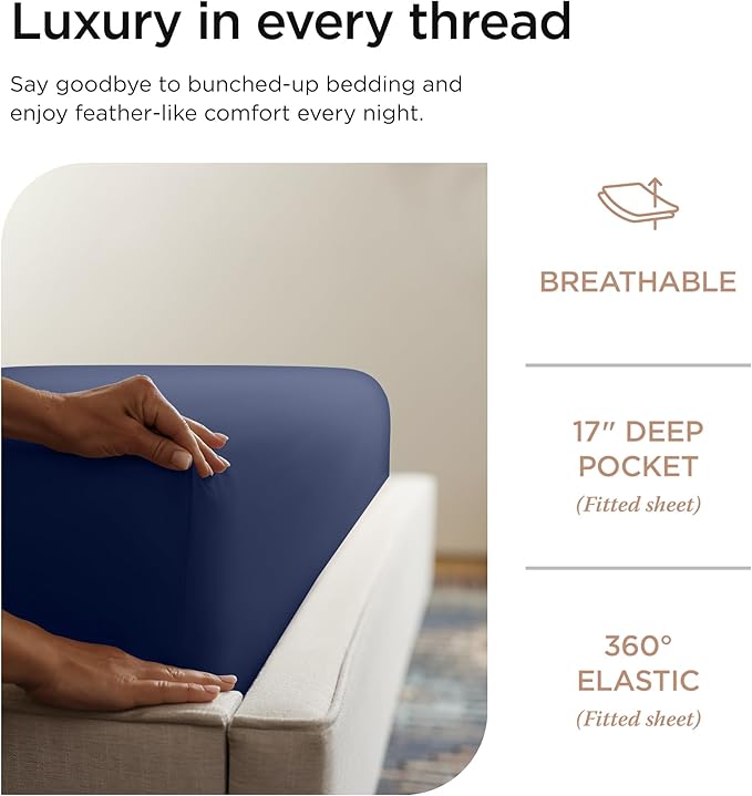 Bed Sheet Set - King - 4 Piece