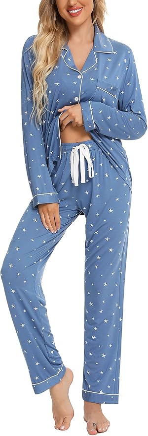 Women's Pajama Set - Long Sleeve - 2 Piece