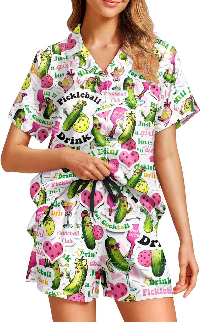 Women's Pajama Set - Short Sleeve - 2 Piece