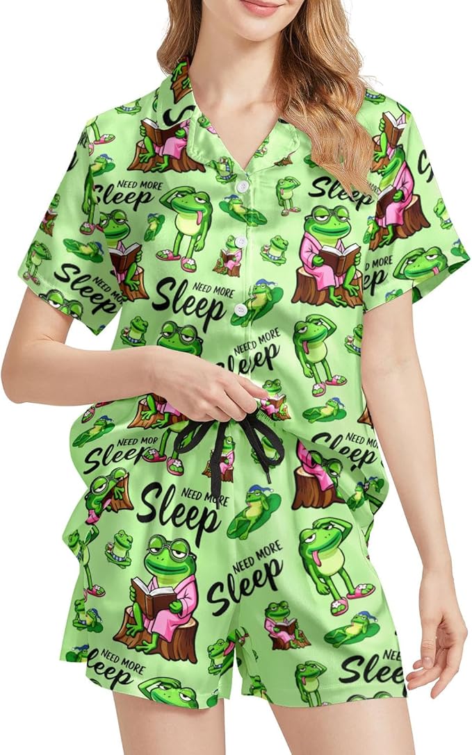 Women's Pajama Set - Short Sleeve - 2 Piece