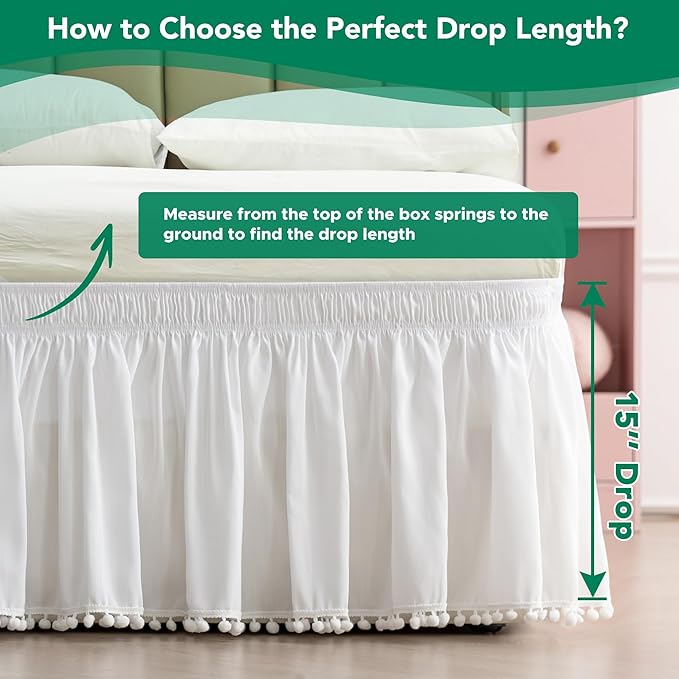 Bed Skirt - King - 15 in Drop