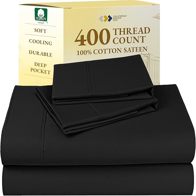 100% Cotton Bed Sheet Set - Full - 4 Piece