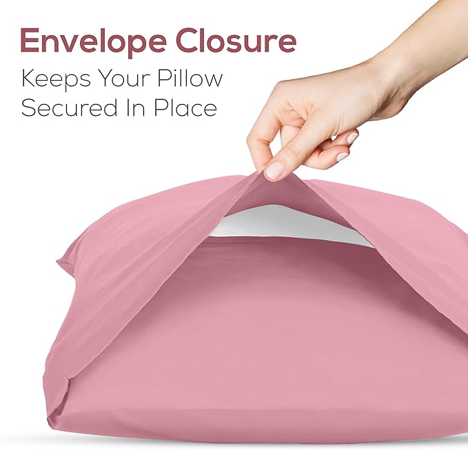 Linen Pillowcase Set - King - 2 Pack - 2 Piece