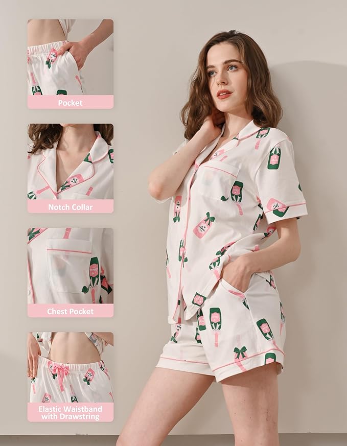 Women's 100% Cotton Pajama Set - 2 Piece