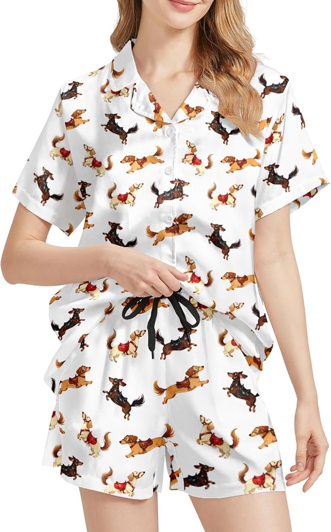 Women's Pajama Set - Short Sleeve - 2 Piece