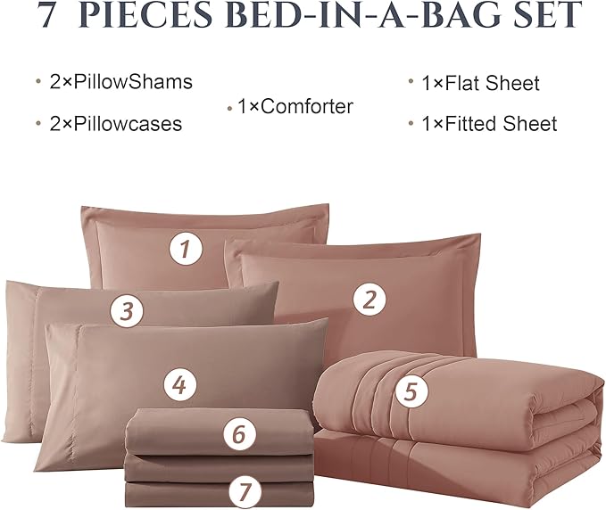 Comforter Set - King - 7 Piece