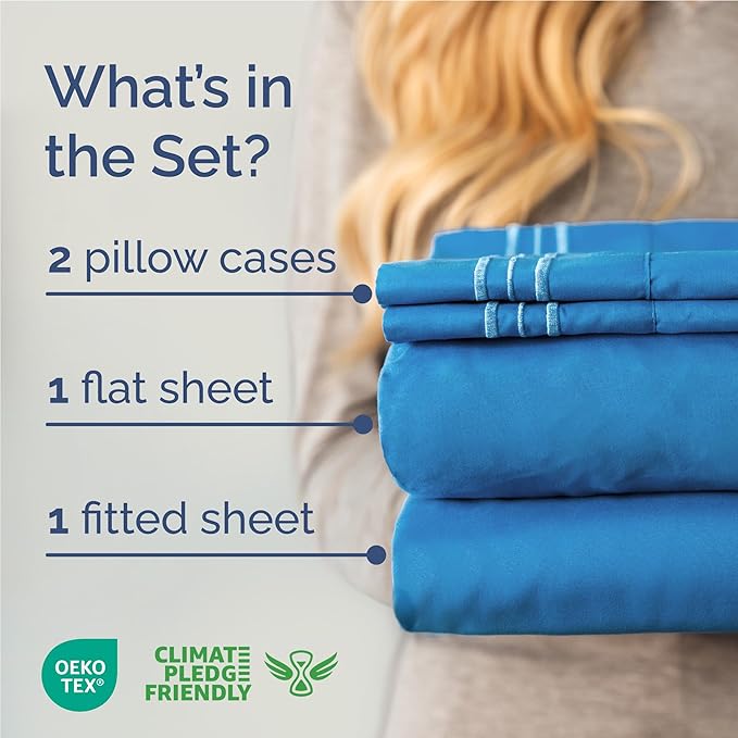 Cooling Bed Sheet Set - Full - 4 Piece