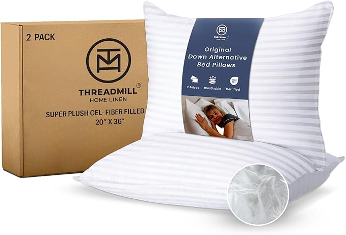 Down Alternative Cooling Bed Pillow - King - 2 Pack