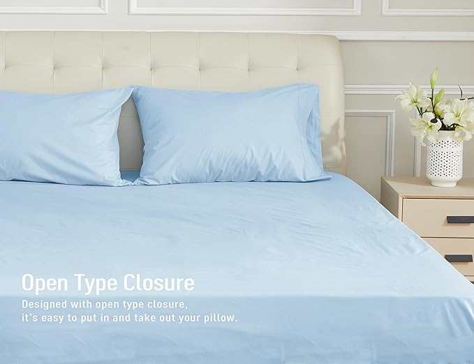 100% Cotton Pillowcase Set - Queen - 20 x 30 in - 2 Piece