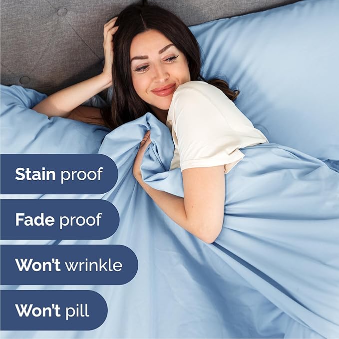 Cooling Bed Sheet Set - Queen - 4 Piece