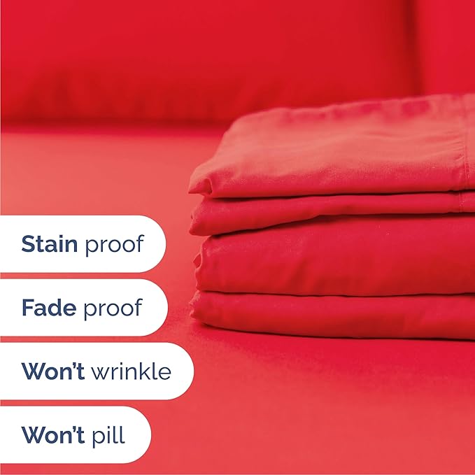 Cooling Bed Sheet Set - King - 16 in Deep Pocket - 6 Piece