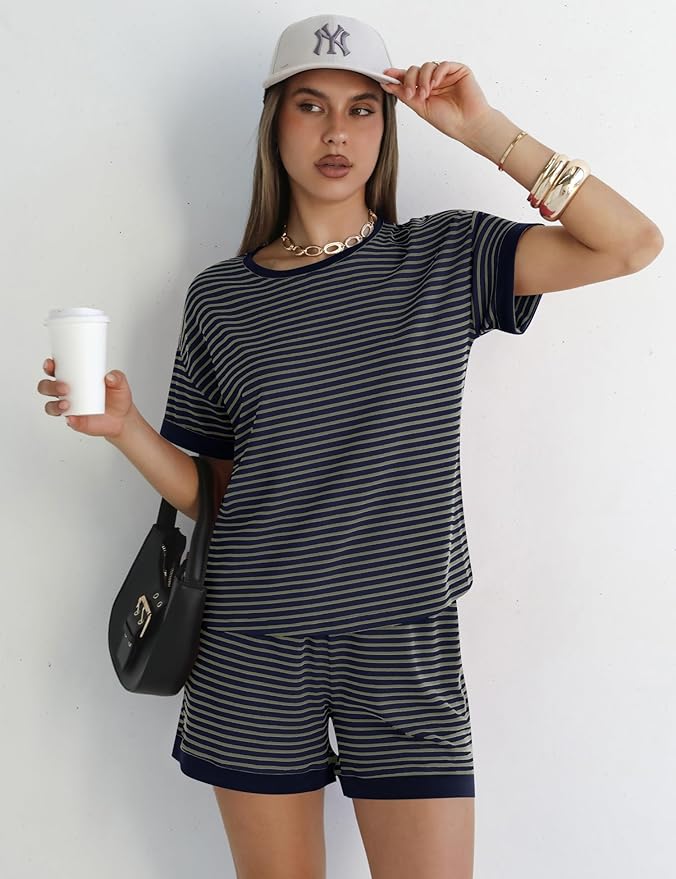 Shorts Pajama Set - Short Sleeve - 2 Piece