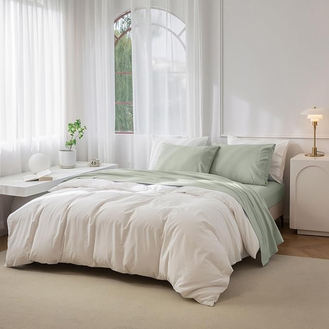 Linen Bed Sheet Set - Twin - 3 Piece