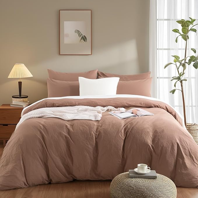 Linen Duvet Cover Set - King - 3 Piece