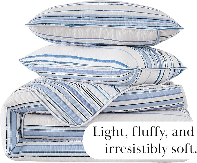 Microfiber Quilt Set - King - 3 Piece